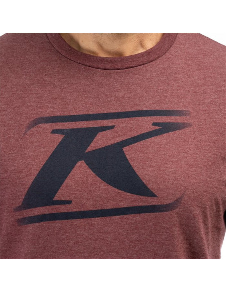 Klim Drift Tri-blend Tee Maroon Frost - Dress Blues