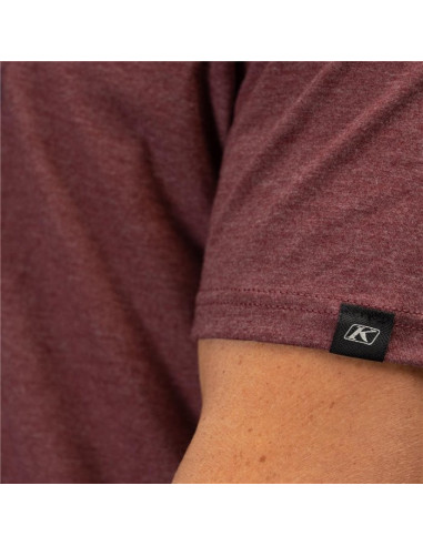 Klim Drift Tri-blend Tee Maroon Frost...