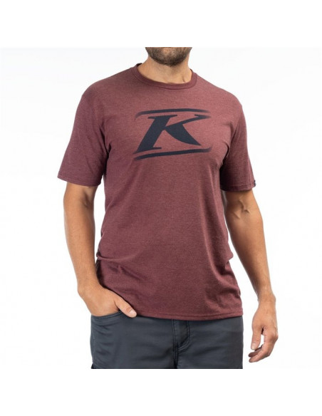 Klim Drift Tri-blend Tee Maroon Frost - Dress Blues