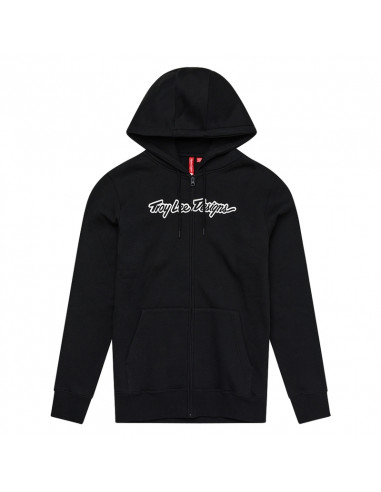 Troy Lee Designs Zip Up Signature Hoodie - Svart