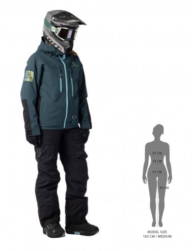 Scott Jacket Ws Snow Flex Dryo - Aruba green