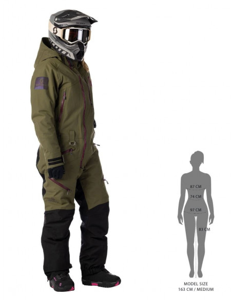 Scott Monosuit Womens DS-I-Dryo - Grön/Röd