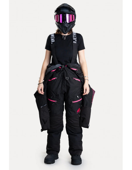 Jethwear Womens Freedom Suit Fodrad Skoteroverall - Svart/Rosa