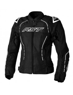 RST Dam S1 Mesh CE Textile - Svart/Vit