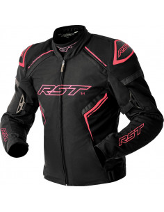 RST Dam S1 D3O Textile - Svart/Rosa