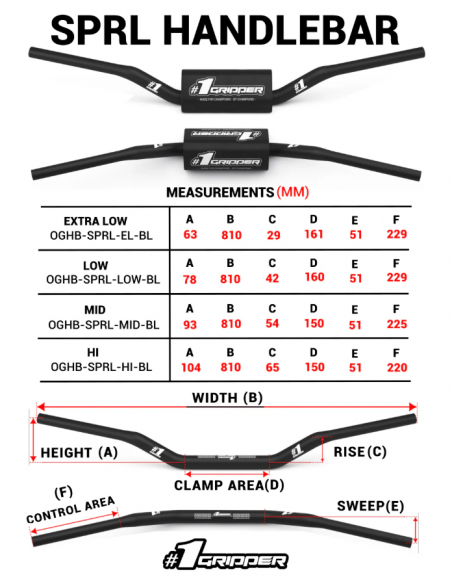 OneGripper Sprl Styre - Svart
