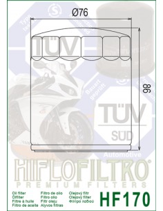 HiFlo oljefilter HF170B 2