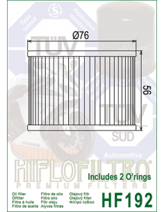 Hiflo oljefilter HF192 2