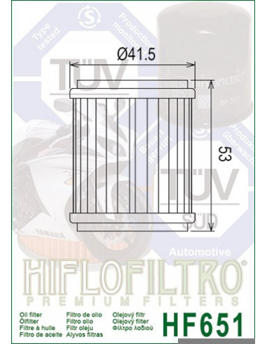 HiFlo oljefilter  HF651