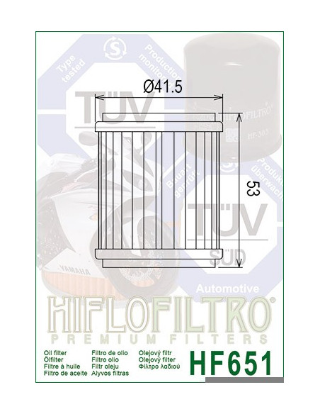 HiFlo oljefilter  HF651