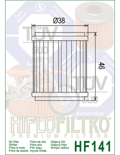 HiFlo oljefilter HF141 2