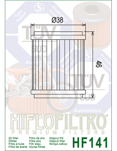 HiFlo oljefilter HF141