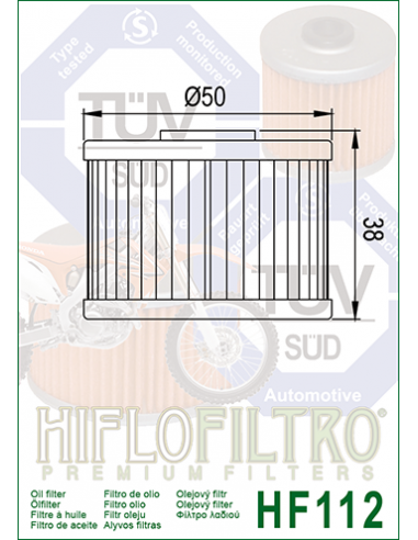 HiFlo oljefilter HF112