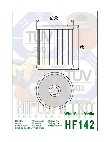 HiFlo oljefilter HF142