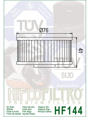 HiFlo oljefilter HF144