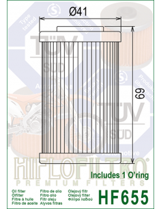 HiFlo oljefilter HF655 2