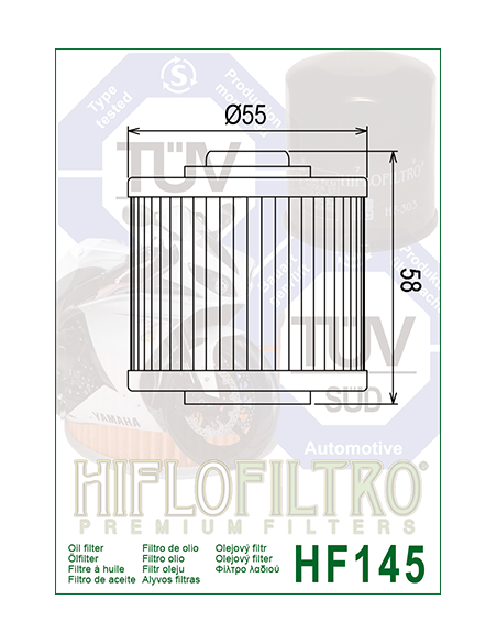 Vzduchový Filter HFA4703, HIFLOFILTRO YAMAHA XV 750 ALL; XV 920 RJ Rh 30