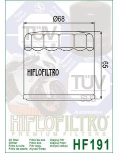 HiFlo oljefilter HF191 2
