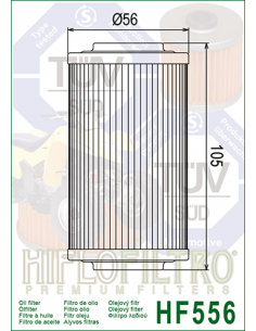 HiFlo oljefilter HF556 2