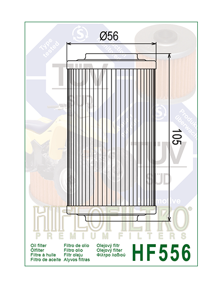 HiFlo oljefilter HF556