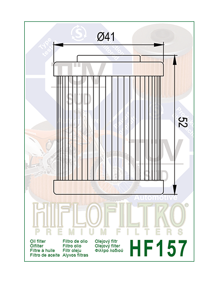 HiFlo oljefilter HF157