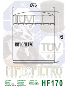 HiFlo oljefilter HF170C krom 2