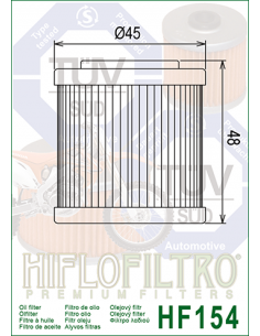 HiFlo oljefilter HF154 2