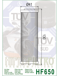 HiFlo oljefilter HF650 2