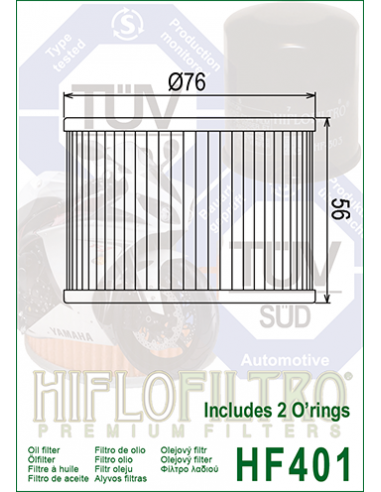 HF401 Original Ölfilter Hiflo Honda CB 500 F Four 1977