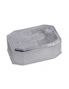 Glas positionslykta vit Aspöck