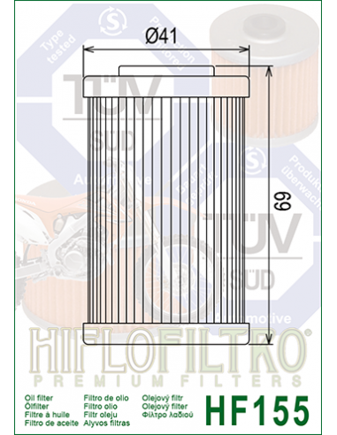 HiFlo oljefilter HF155