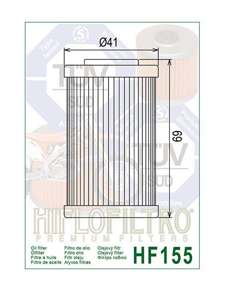 HiFlo oljefilter HF155