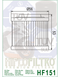 HiFlo oljefilter HF151 2