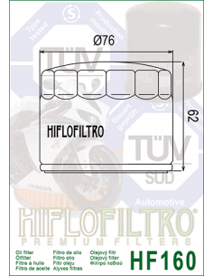 HiFlo oljefilter HF160 2