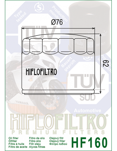 HiFlo oljefilter HF160