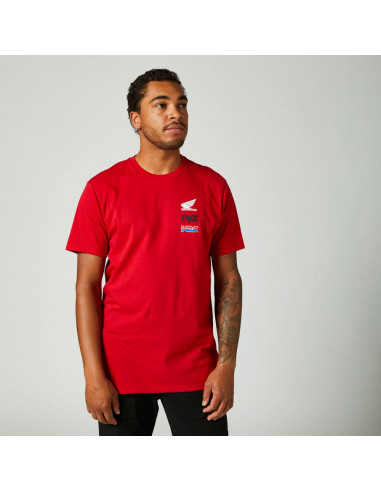 Fox Honda Wing Premium Tee - Röd