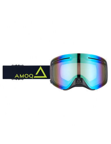 AMOQ Vision Vent+ Magnetic - Svart/HiVis / Gold Mirror