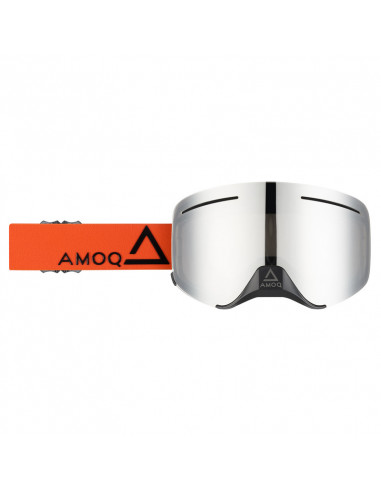AMOQ Vision Vent+ Magnetic - Orange/Svart / Silver Mirror