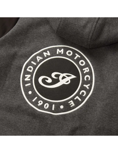 Indian Women's Contrast Hoodie - Svart/Grå