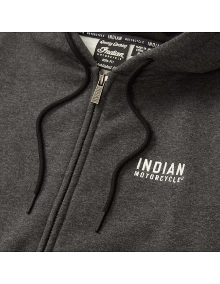 Indian Women's Contrast Hoodie - Svart/Grå