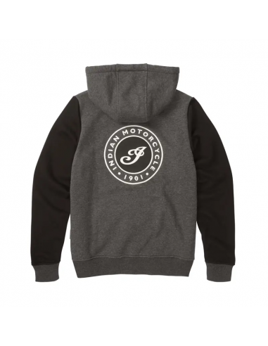 Indian Women's Contrast Hoodie - Svart/Grå