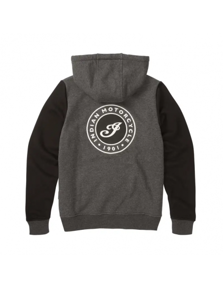 Indian Women's Contrast Hoodie - Svart/Grå