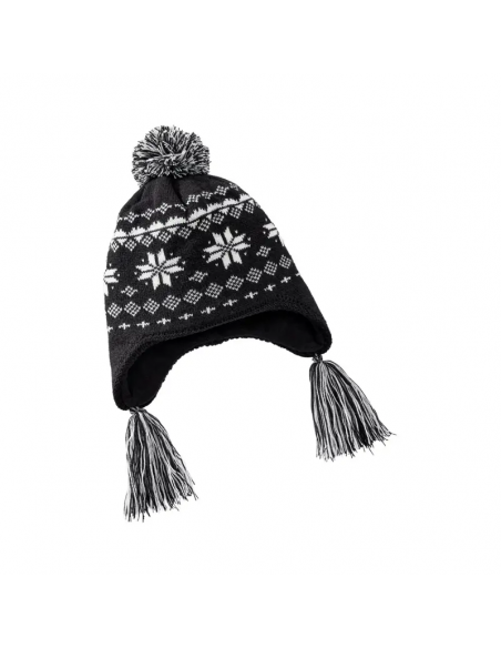 Polaris Women's Fair Isle Tassel Beanie - Svart/Vit