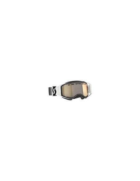 Scott Prospect Snow Cross - Vit/Svart / Light Sensitive Bronze Chrome/Spegel