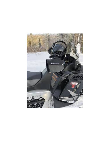 Polaris Fodrade Handskydd - Svart/Grå