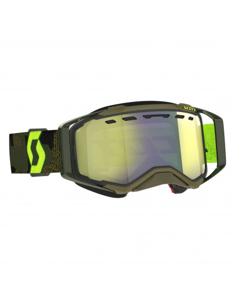 Scott Prospect Snow Cross - Grön/Gul / Enhancer Gul Chrome
