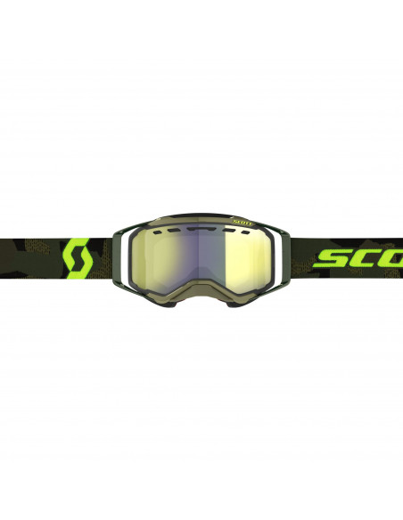 Scott Prospect Snow Cross - Grön/Gul / Enhancer Gul Chrome