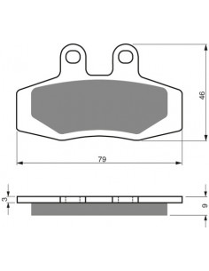 GOLDFREN Bromsbelägg 026...