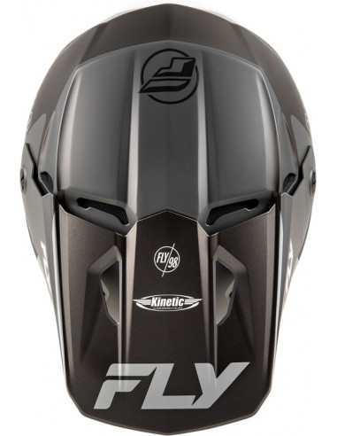 FLY RACING Kinetic Rally - Mattgrå/Svart/Vit