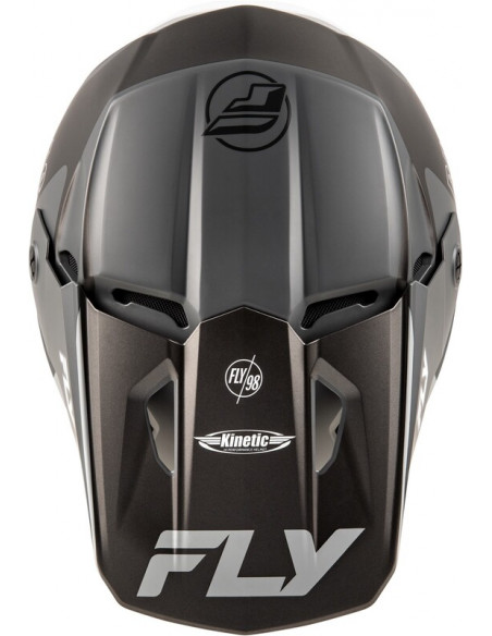 FLY RACING Kinetic Rally - Mattgrå/Svart/Vit
